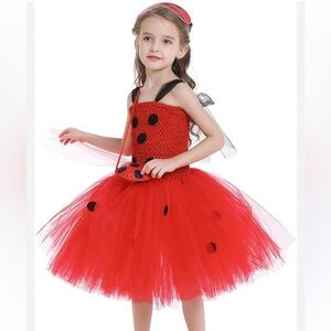 Girls ladybug costume NWOT